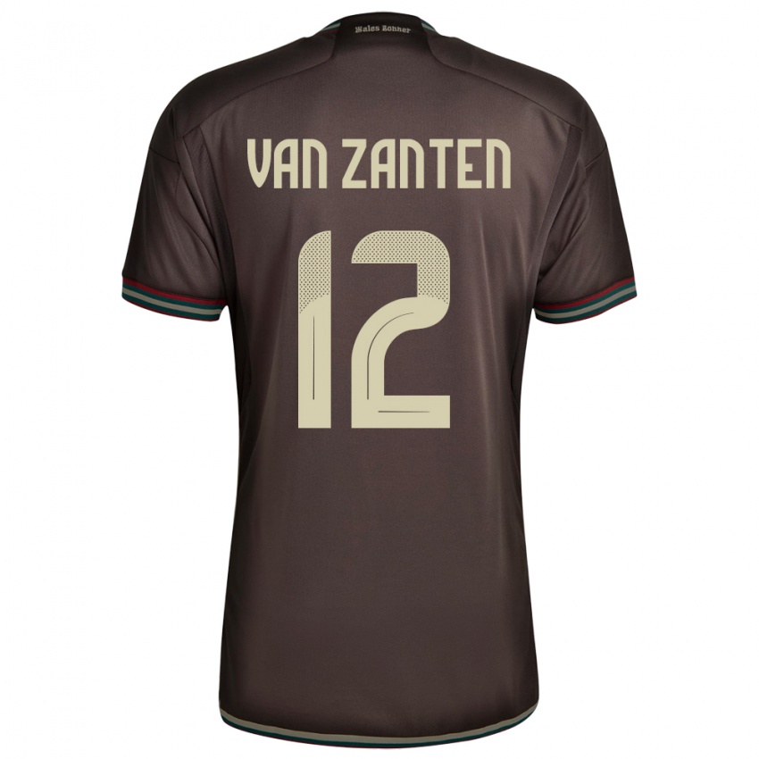 Kinder Jamaika Kiki Van Zanten #12 Nachtbraun Auswärtstrikot Trikot 24-26 T-Shirt Belgien