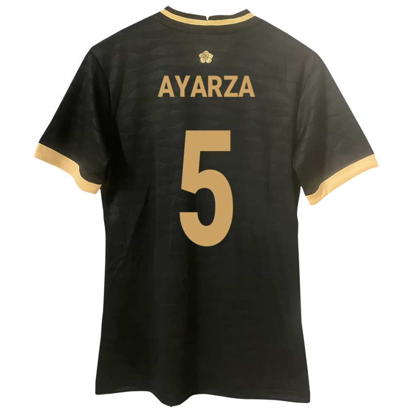 Kinder Panama Abdiel Ayarza #5 Schwarz Auswärtstrikot Trikot 24-26 T-Shirt Belgien