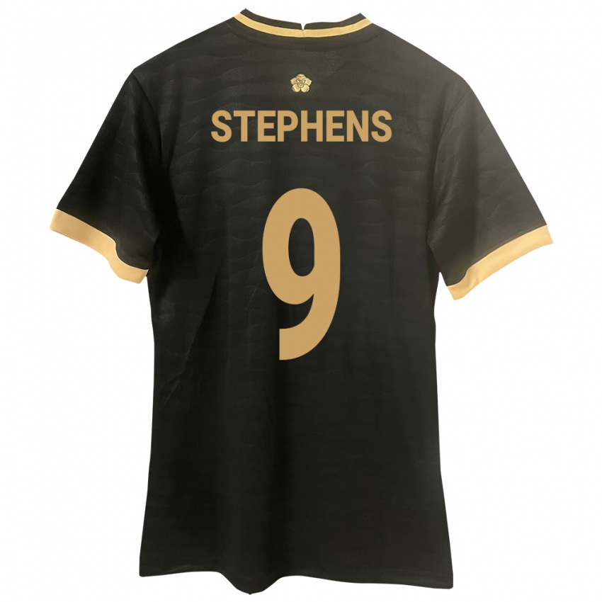 Kinder Panama Alfredo Stephens #9 Schwarz Auswärtstrikot Trikot 24-26 T-Shirt Belgien