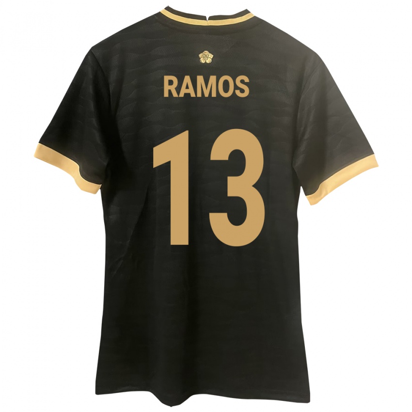 Kinder Panama Jiovany Ramos #13 Schwarz Auswärtstrikot Trikot 24-26 T-Shirt Belgien