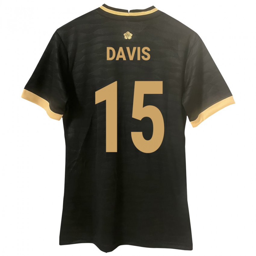 Kinderen Panama Éric Davis #15 Zwart Uitshirt Uittenue 24-26 T-Shirt België