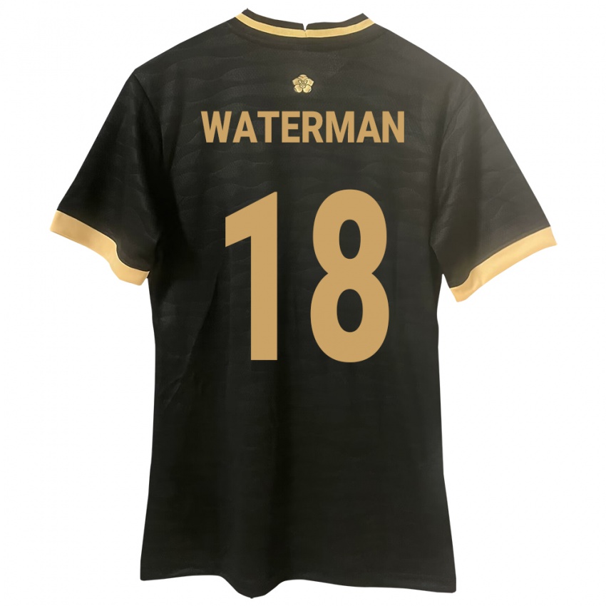 Kinderen Panama Cecilio Waterman #18 Zwart Uitshirt Uittenue 24-26 T-Shirt België