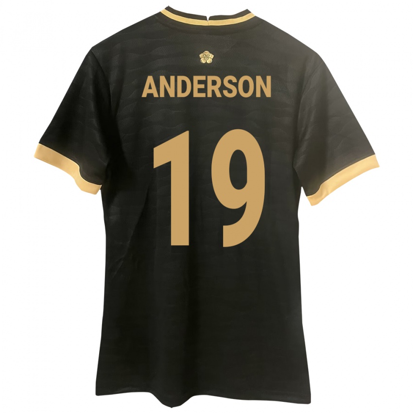 Kinderen Panama Iván Anderson #19 Zwart Uitshirt Uittenue 24-26 T-Shirt België