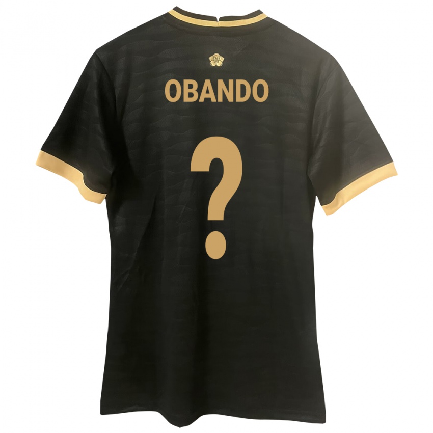 Kinderen Panama Jafet Obando #0 Zwart Uitshirt Uittenue 24-26 T-Shirt België