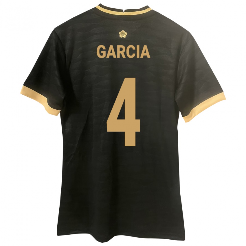 Kinder Panama Giancarlos García #4 Schwarz Auswärtstrikot Trikot 24-26 T-Shirt Belgien