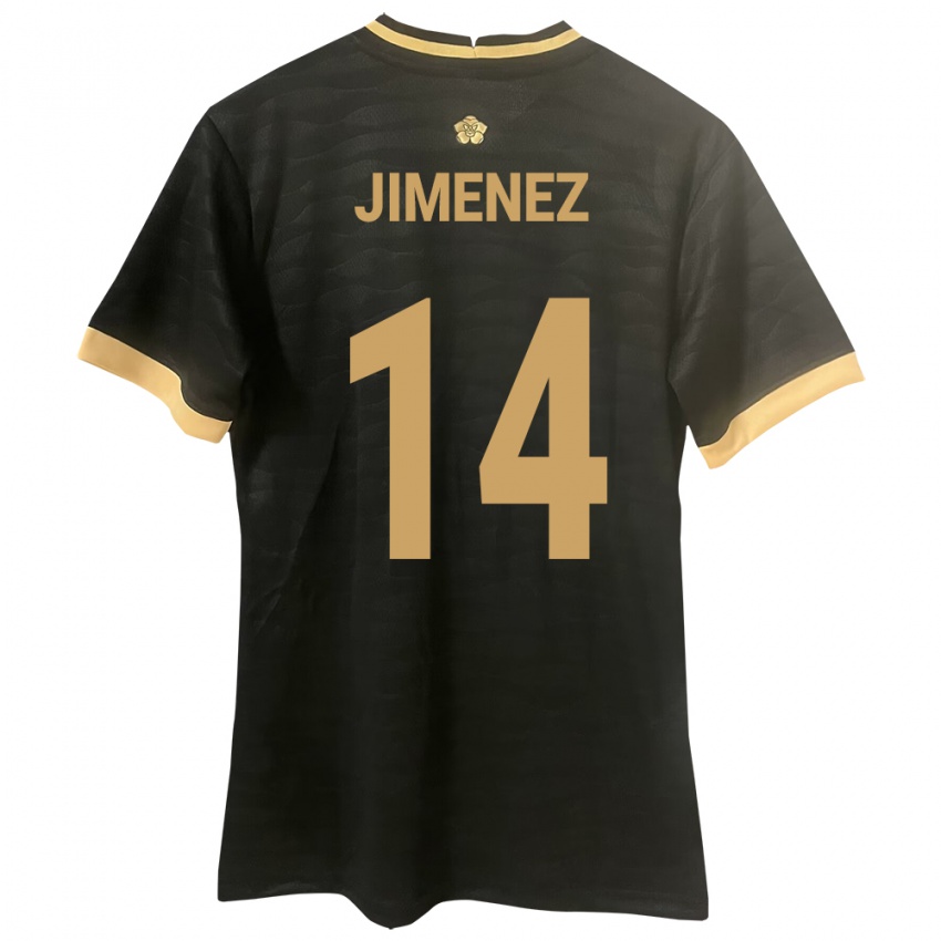 Kinder Panama Juan Jiménez #14 Schwarz Auswärtstrikot Trikot 24-26 T-Shirt Belgien