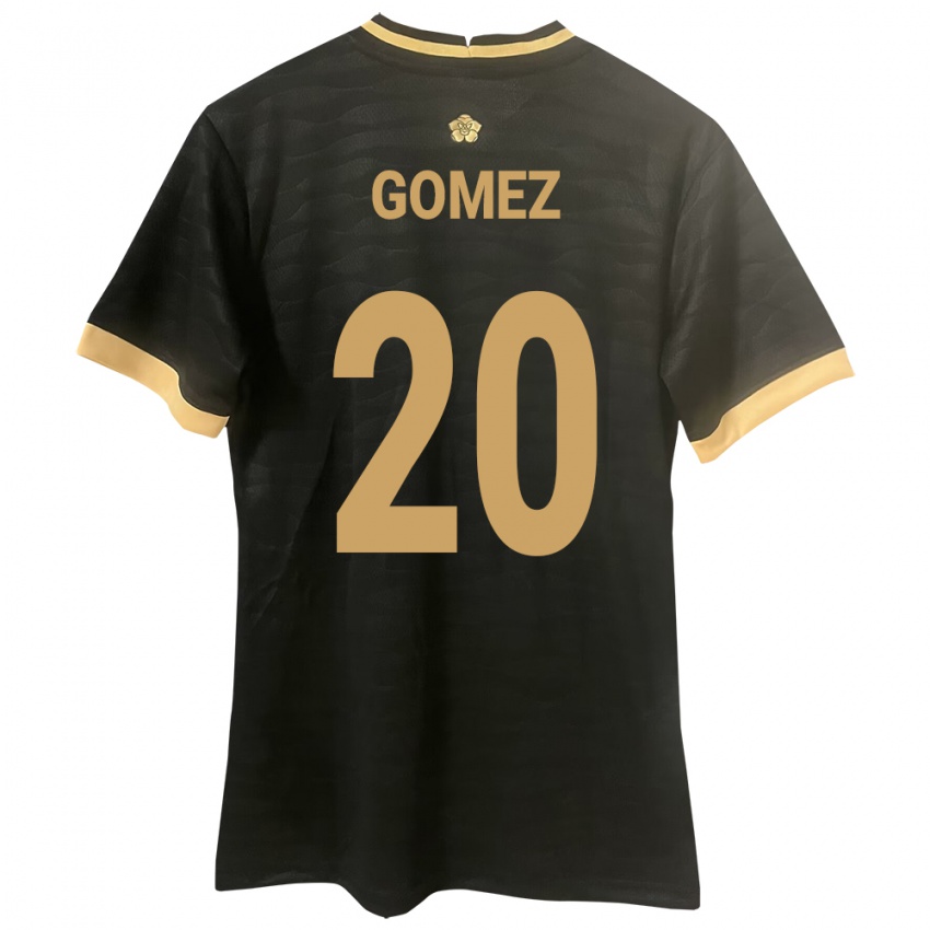 Kinder Panama Ernesto Gómez #20 Schwarz Auswärtstrikot Trikot 24-26 T-Shirt Belgien