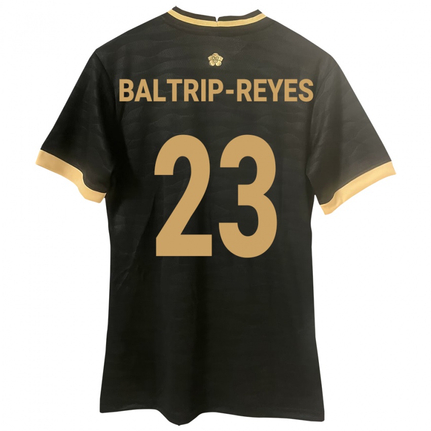 Kinder Panama Carina Baltrip-Reyes #23 Schwarz Auswärtstrikot Trikot 24-26 T-Shirt Belgien