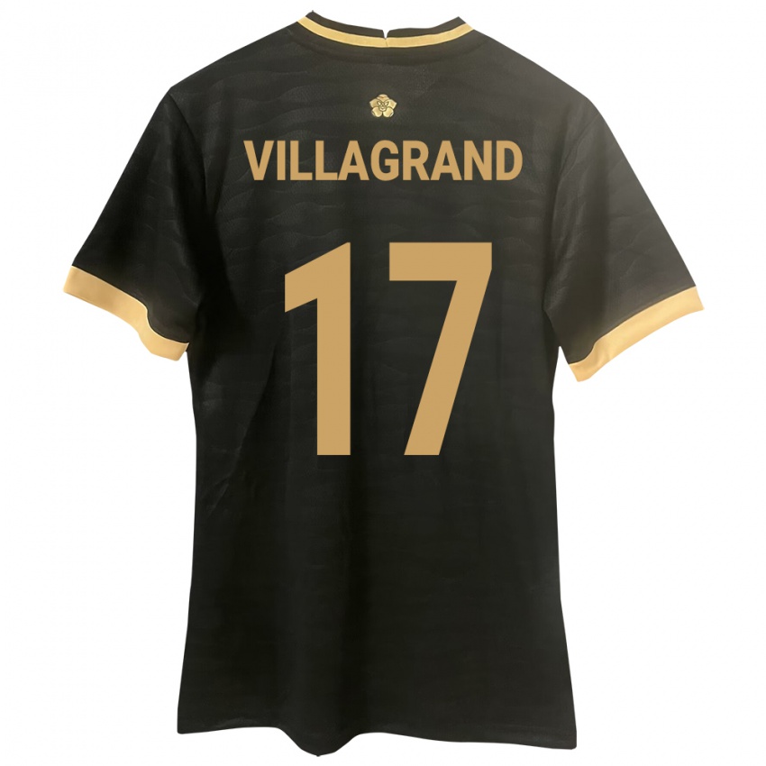 Kinder Panama Gabriela Villagrand #17 Schwarz Auswärtstrikot Trikot 24-26 T-Shirt Belgien