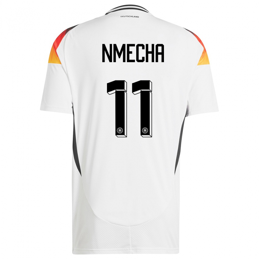 Homme Maillot Allemagne Lukas Nmecha #11 Blanc Tenues Domicile 24-26 T-Shirt Belgique