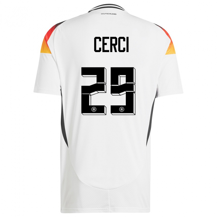 Homme Maillot Allemagne Selina Cerci #29 Blanc Tenues Domicile 24-26 T-Shirt Belgique