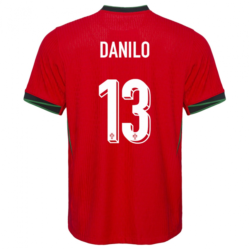 Homme Maillot Portugal Danilo Pereira #13 Rouge Tenues Domicile 24-26 T-Shirt Belgique