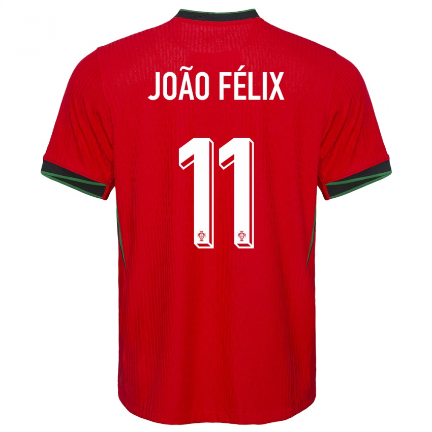 Heren Portugal Joao Felix #11 Rood Thuisshirt Thuistenue 24-26 T-Shirt België