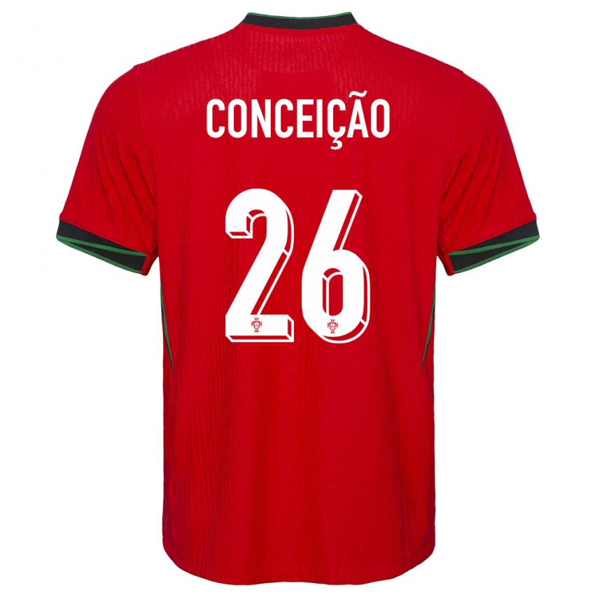 Herren Portugal Francisco Conceicao #26 Rot Heimtrikot Trikot 24-26 T-Shirt Belgien