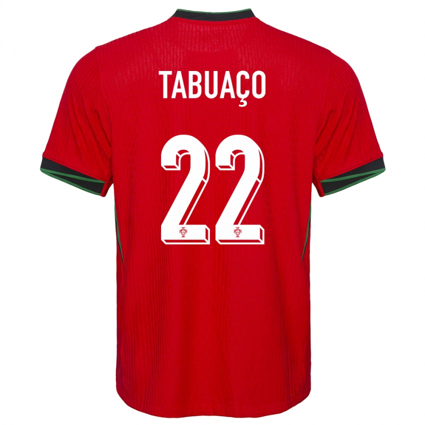 Homme Maillot Portugal Goncalo Tabuaco #22 Rouge Tenues Domicile 24-26 T-Shirt Belgique