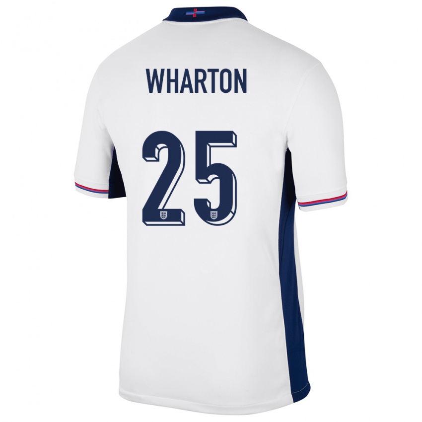 Heren Engeland Adam Wharton #25 Wit Thuisshirt Thuistenue 24-26 T-Shirt België