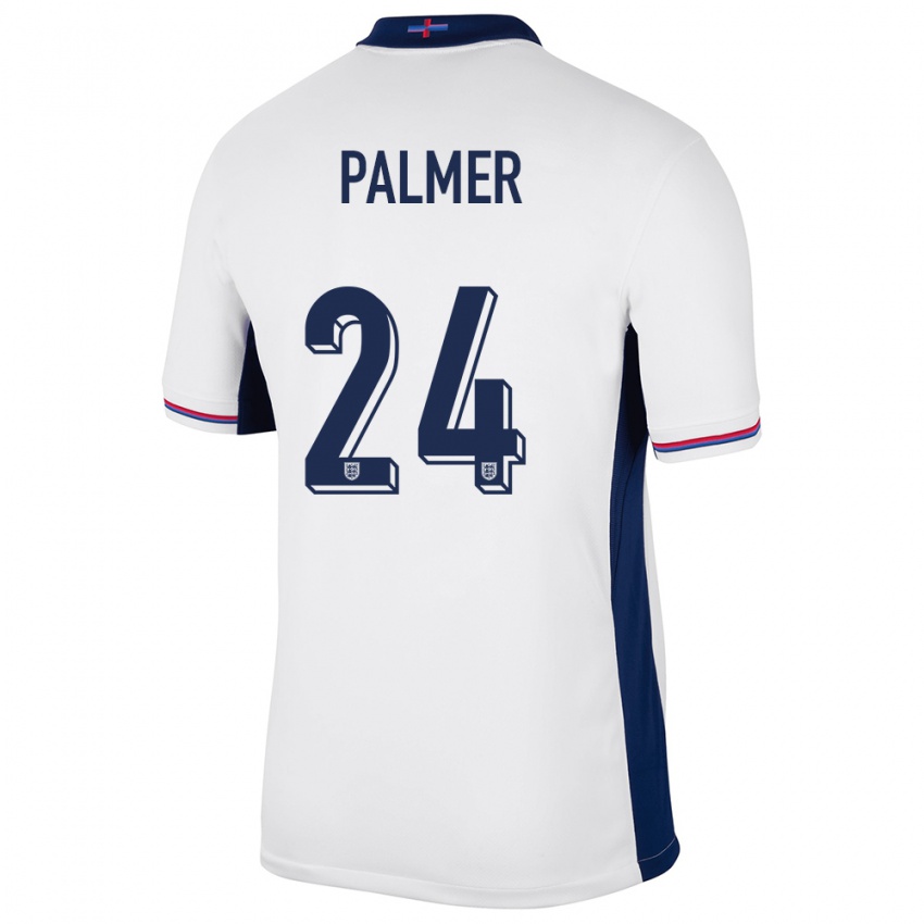 Heren Engeland Cole Palmer #24 Wit Thuisshirt Thuistenue 24-26 T-Shirt België