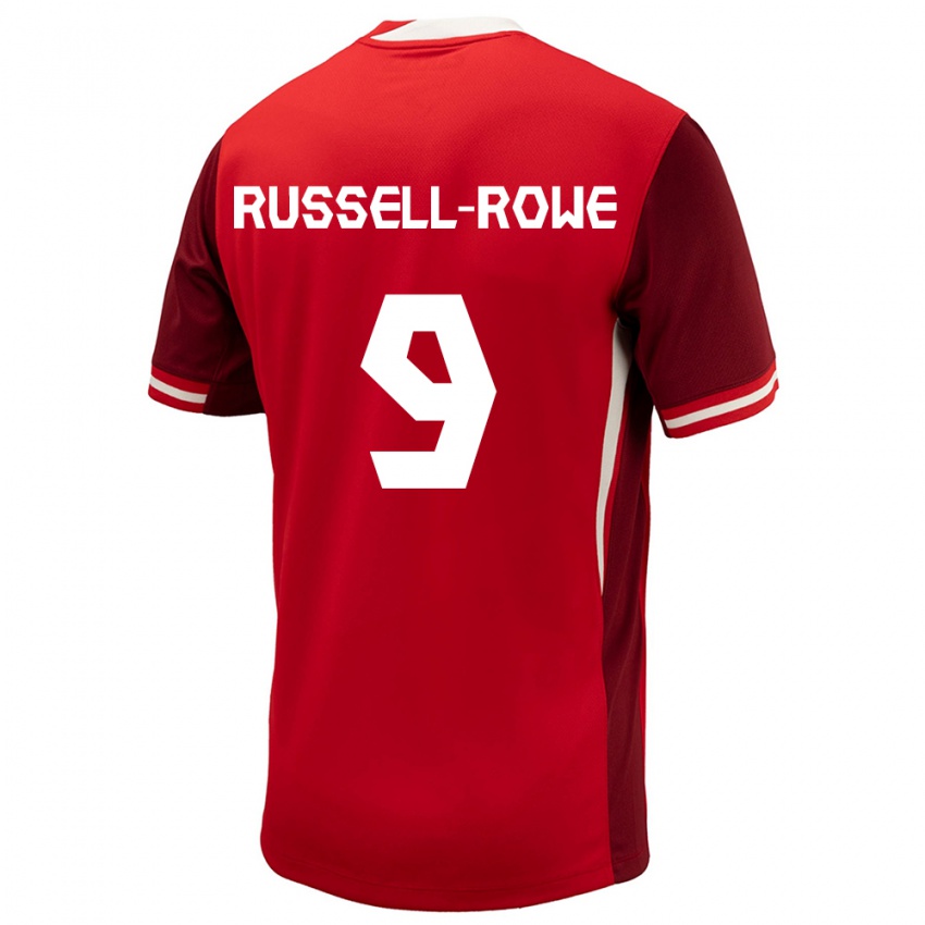 Homme Maillot Canada Jacen Russell-Rowe #9 Rouge Tenues Domicile 24-26 T-Shirt Belgique