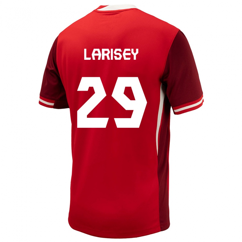 Homme Maillot Canada Clarissa Larisey #29 Rouge Tenues Domicile 24-26 T-Shirt Belgique