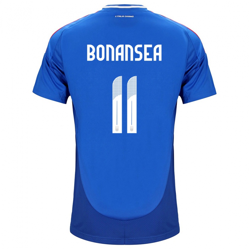 Heren Italië Barbara Bonansea #11 Blauw Thuisshirt Thuistenue 24-26 T-Shirt België