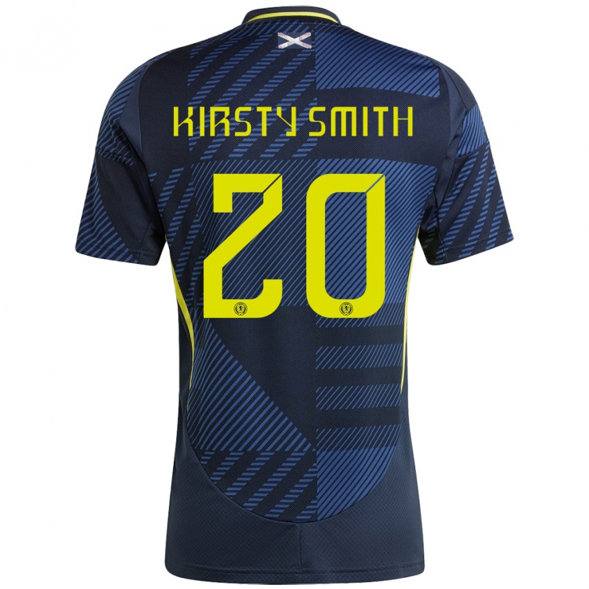 Heren Schotland Kirsty Smith #20 Donkerblauw Thuisshirt Thuistenue 24-26 T-Shirt België