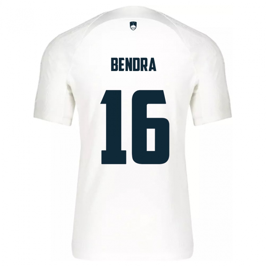 Heren Slovenië Kristjan Bendra #16 Wit Thuisshirt Thuistenue 24-26 T-Shirt België