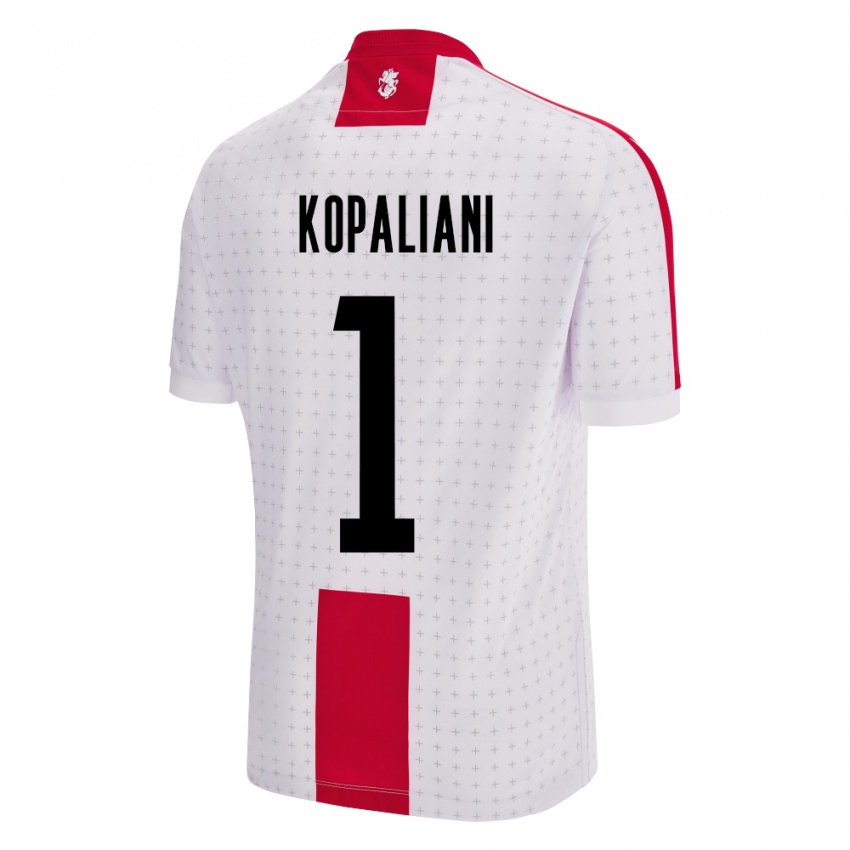 Heren Georgia Soso Kopaliani #1 Wit Thuisshirt Thuistenue 24-26 T-Shirt België