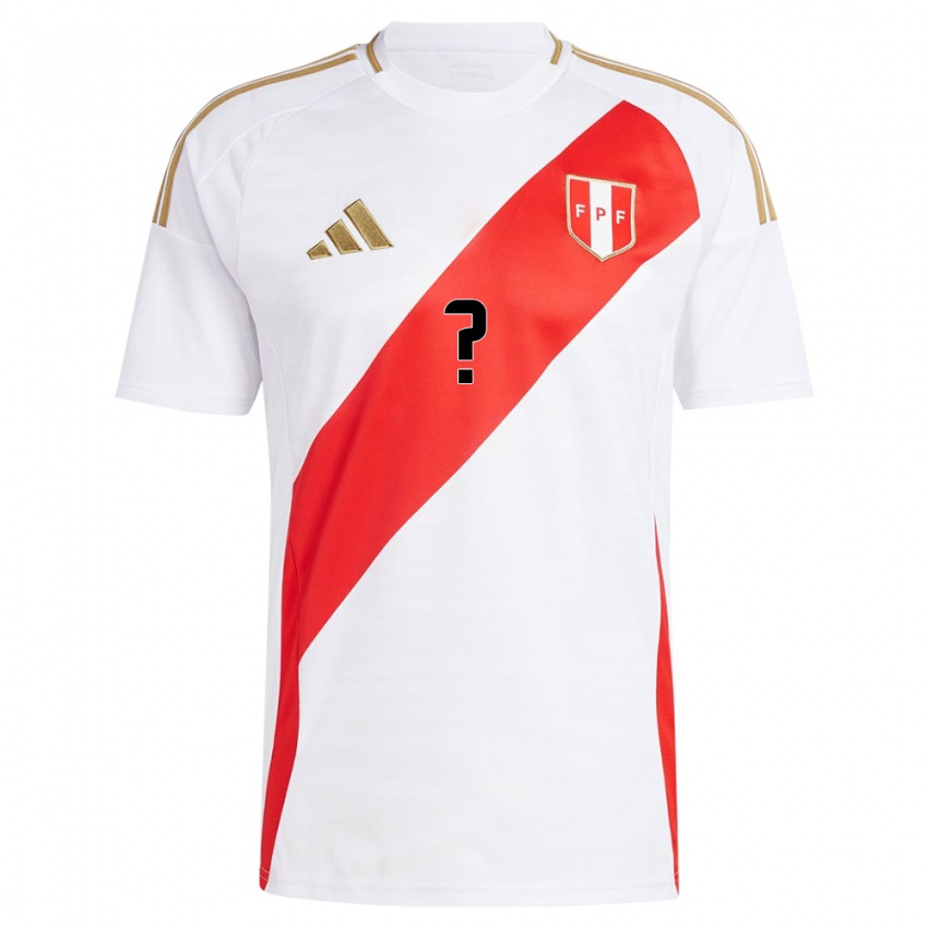 Herren Peru Juan Martínez #0 Weiß Heimtrikot Trikot 24-26 T-Shirt Belgien