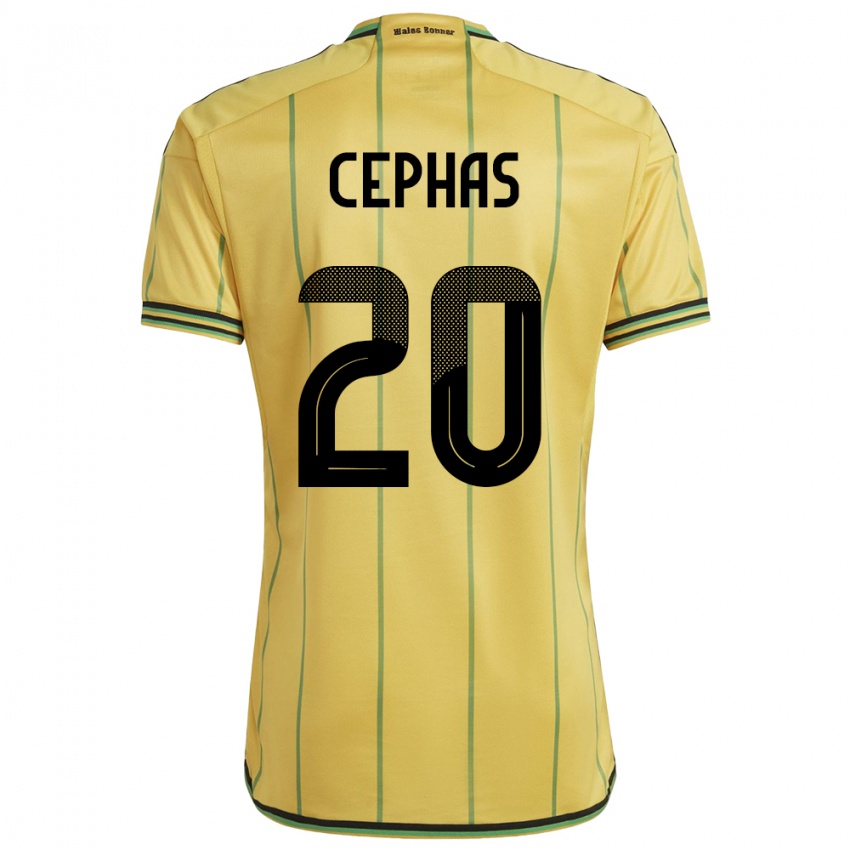 Heren Jamaica Renaldo Cephas #20 Geel Thuisshirt Thuistenue 24-26 T-Shirt België