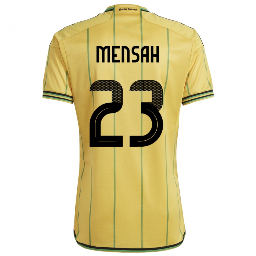 Heren Jamaica Serena Mensah #23 Geel Thuisshirt Thuistenue 24-26 T-Shirt België
