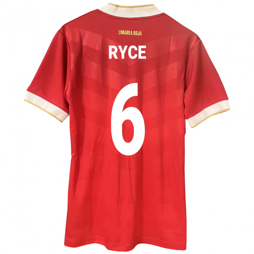 Heren Panama Anel Ryce #6 Rood Thuisshirt Thuistenue 24-26 T-Shirt België