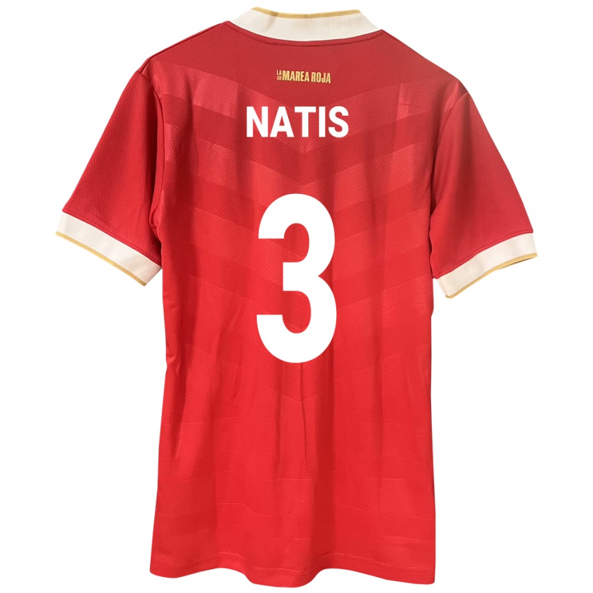 Heren Panama Wendy Natis #3 Rood Thuisshirt Thuistenue 24-26 T-Shirt België