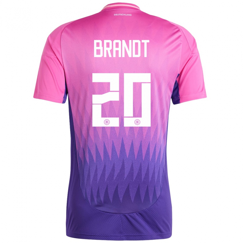 Homme Maillot Allemagne Julian Brandt #20 Rose-Mauve Tenues Extérieur 24-26 T-Shirt Belgique