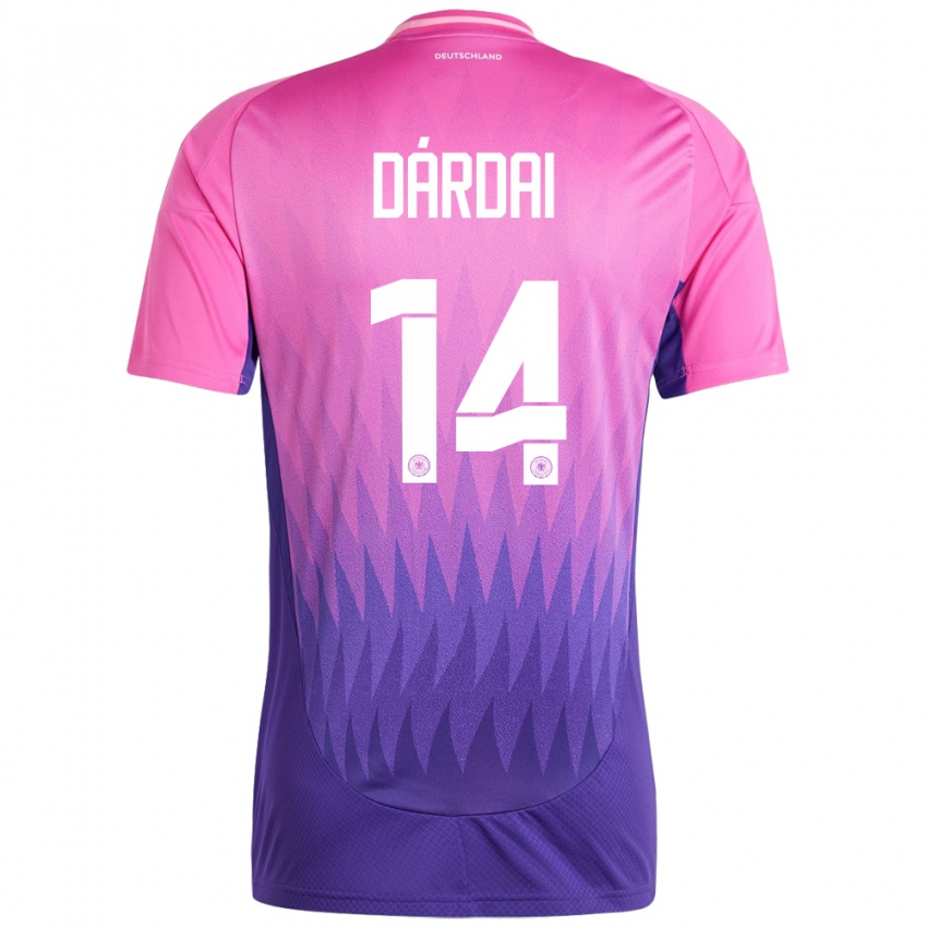 Homme Maillot Allemagne Marton Dardai #14 Rose-Mauve Tenues Extérieur 24-26 T-Shirt Belgique