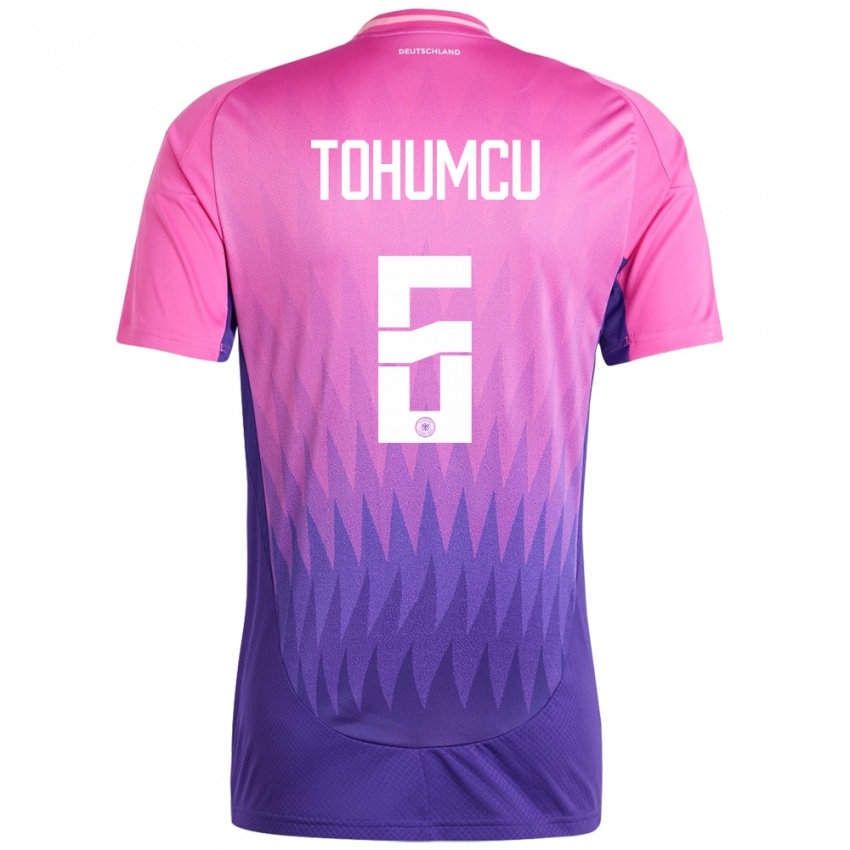 Homme Maillot Allemagne Umut Tohumcu #6 Rose-Mauve Tenues Extérieur 24-26 T-Shirt Belgique