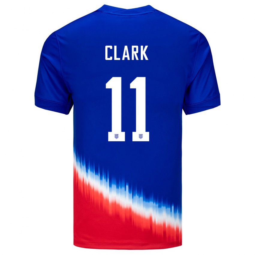 Heren Verenigde Staten Caden Clark #11 Blauw Uitshirt Uittenue 24-26 T-Shirt België