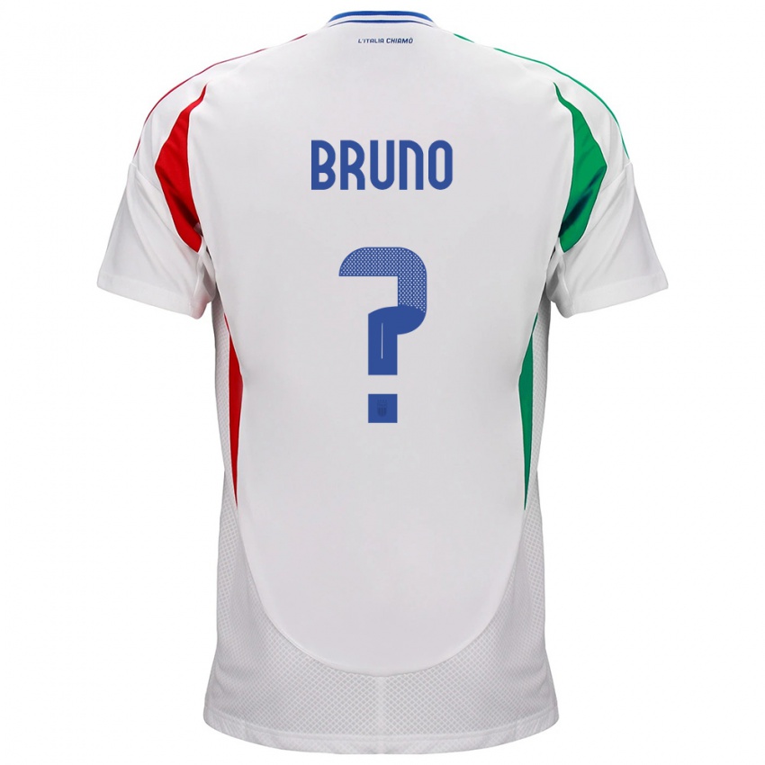 Heren Italië Giovanni Bruno #0 Wit Uitshirt Uittenue 24-26 T-Shirt België