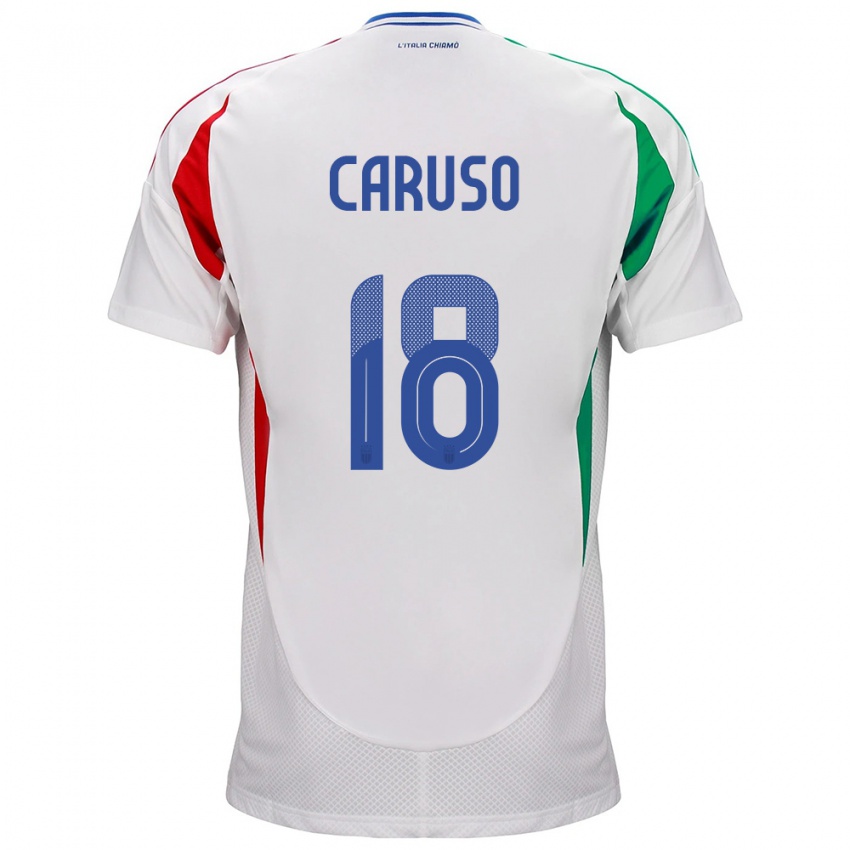 Heren Italië Arianna Caruso #18 Wit Uitshirt Uittenue 24-26 T-Shirt België