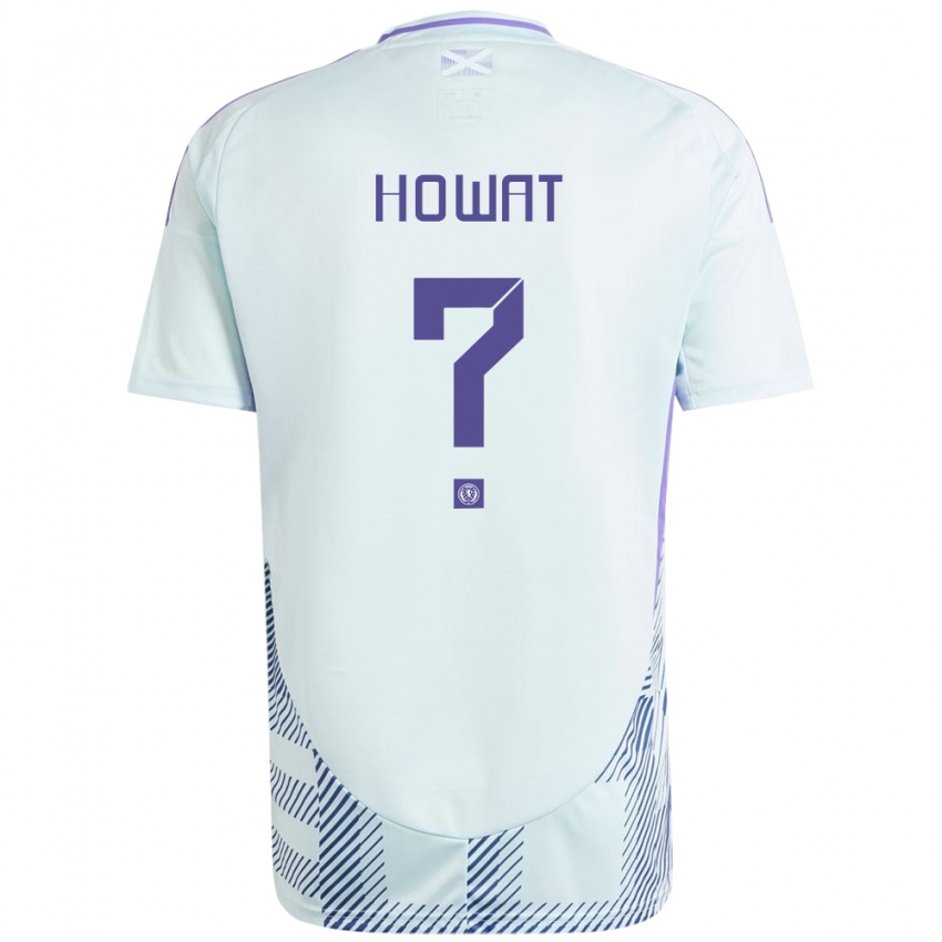 Heren Schotland Kirsty Howat #0 Licht Mintblauw Uitshirt Uittenue 24-26 T-Shirt België