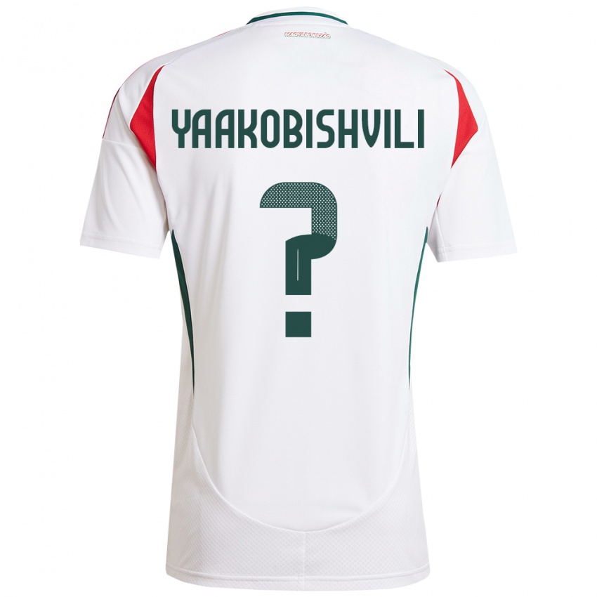 Heren Hongarije Antal Yaakobishvili #0 Wit Uitshirt Uittenue 24-26 T-Shirt België