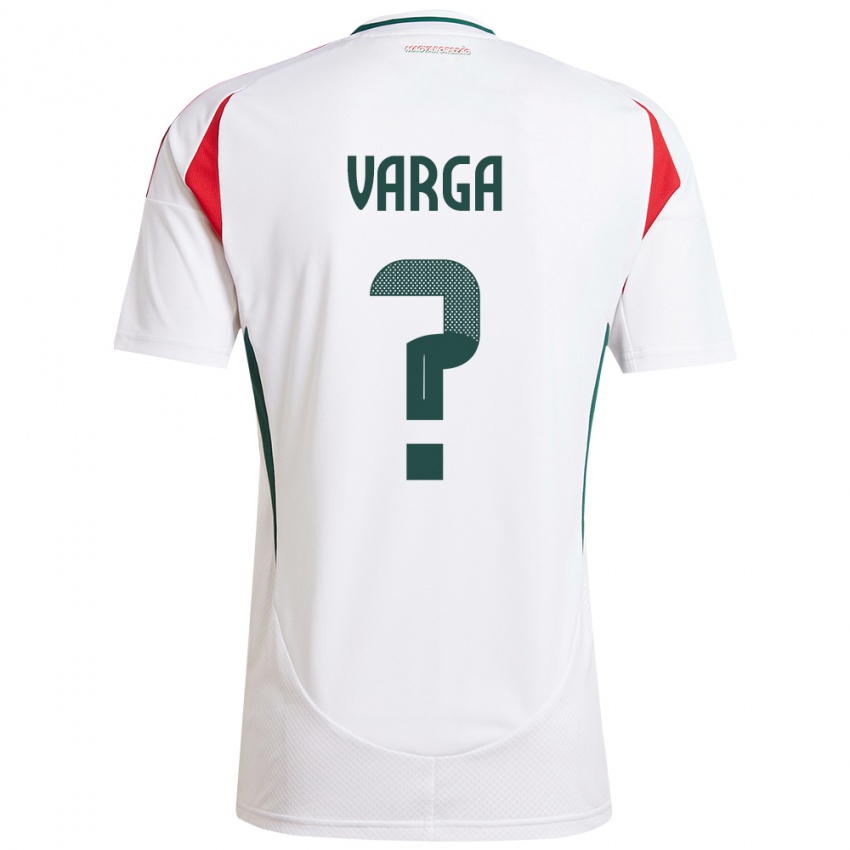 Heren Hongarije Zétény Varga #0 Wit Uitshirt Uittenue 24-26 T-Shirt België