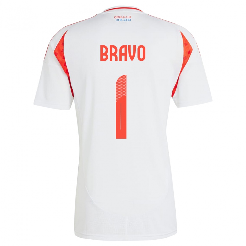 Heren Chili Claudio Bravo #1 Wit Uitshirt Uittenue 24-26 T-Shirt België