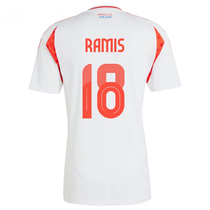 Heren Chili Oliver Ramis #18 Wit Uitshirt Uittenue 24-26 T-Shirt België