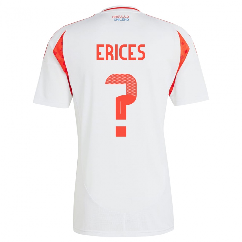 Heren Chili Felipe Erices #0 Wit Uitshirt Uittenue 24-26 T-Shirt België