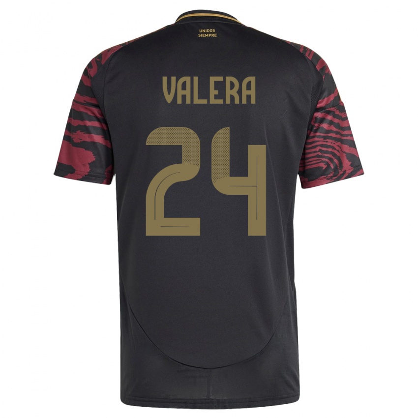 Heren Peru Álex Valera #24 Zwart Uitshirt Uittenue 24-26 T-Shirt België