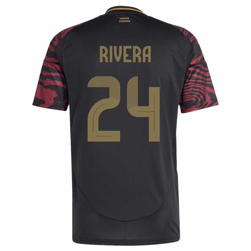 Heren Peru José Rivera #24 Zwart Uitshirt Uittenue 24-26 T-Shirt België