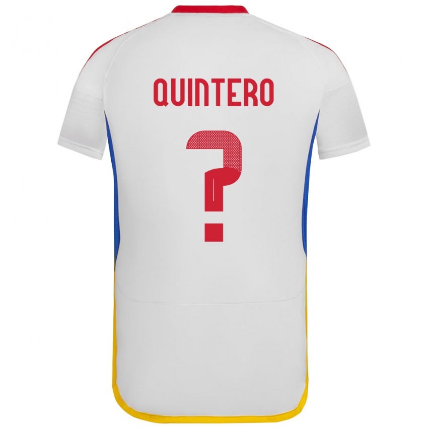 Heren Venezuela Teo Quintero #0 Wit Uitshirt Uittenue 24-26 T-Shirt België