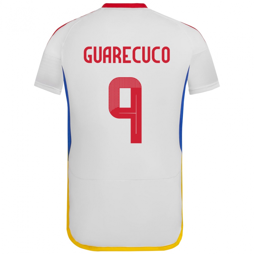 Heren Venezuela Joemar Guarecuco #9 Wit Uitshirt Uittenue 24-26 T-Shirt België