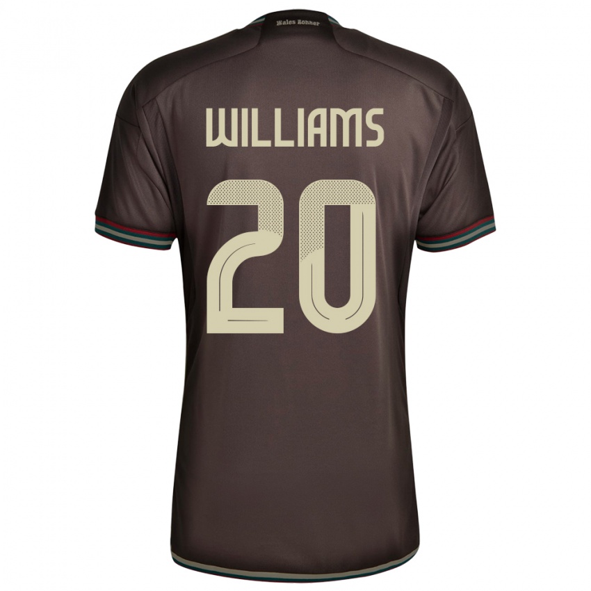 Heren Jamaica Victoria Williams #20 Nachtbruin Uitshirt Uittenue 24-26 T-Shirt België