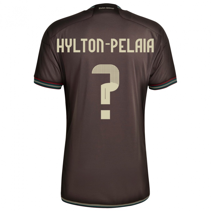 Herren Jamaika Jayda Hylton-Pelaia #0 Nachtbraun Auswärtstrikot Trikot 24-26 T-Shirt Belgien